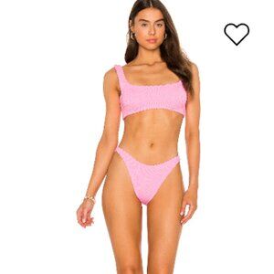 Hunza G pink Xandra bikini set